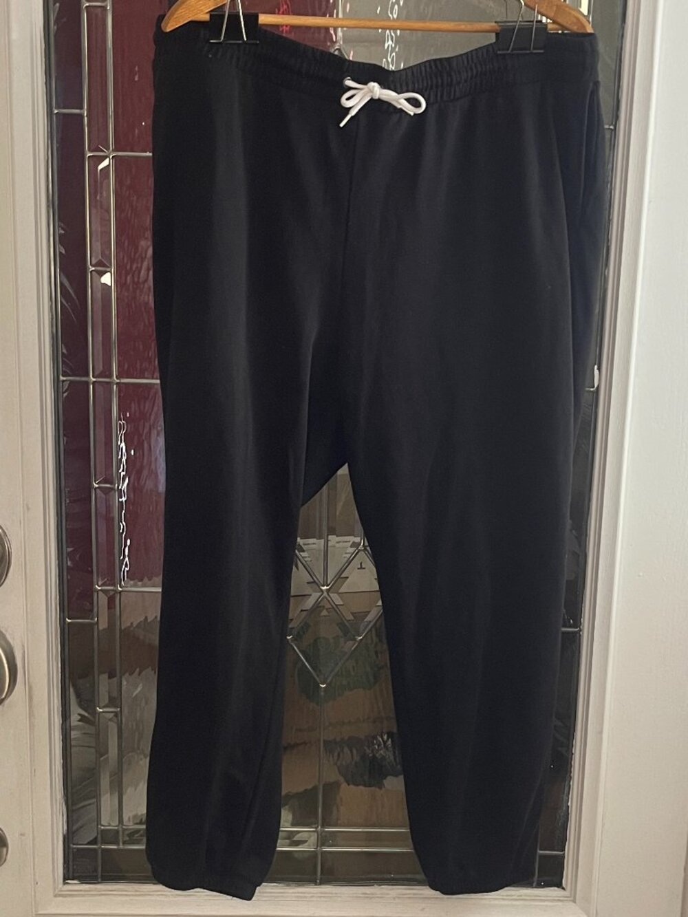 Old Navy Sweatpants Black Drawstring Pull On Pockets Athletic Womens XXL